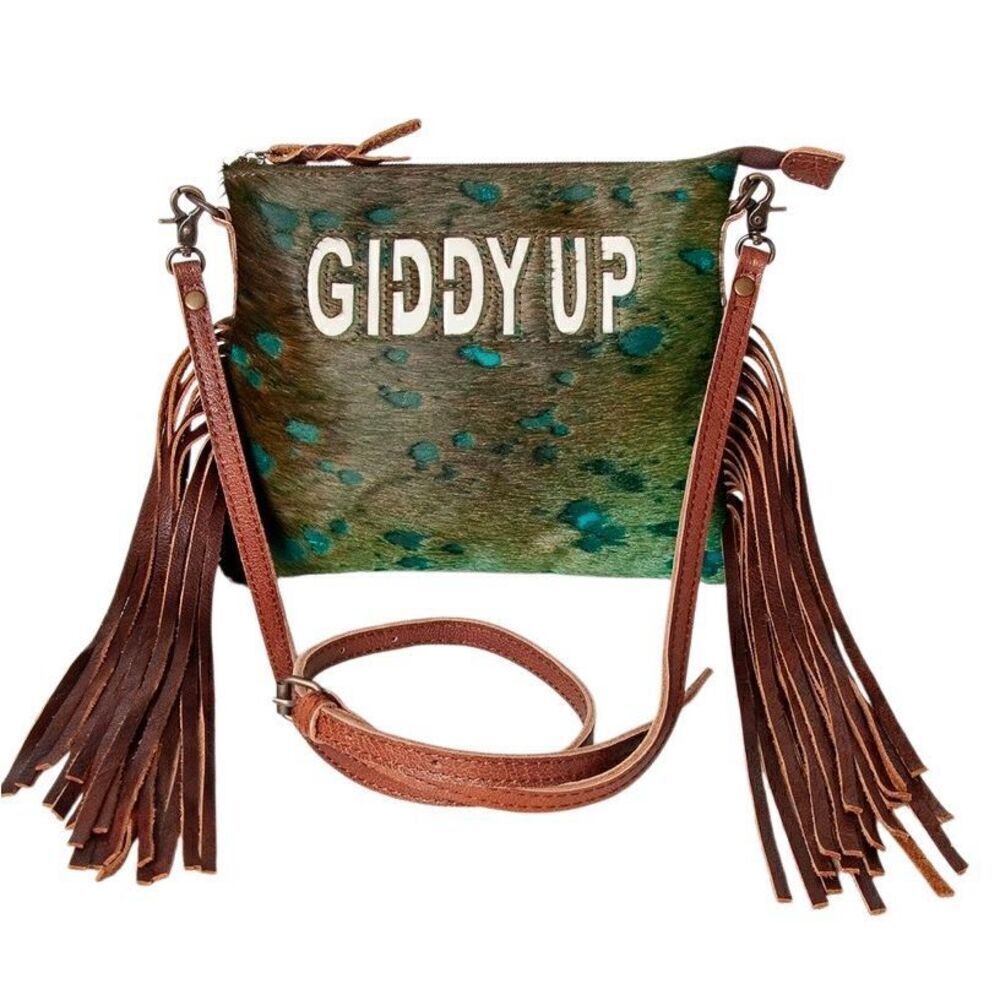 American Darling Genuine Leather Crossbody Womens Giddy Up Western Casual Purse